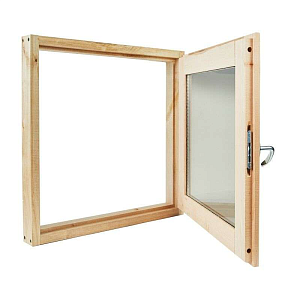 Окно для бани DoorWood (ДорВуд) 60*60 стеклопакет